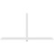 Ekena Millwork Eugene Architectural Grade PVC Gable Bracket, 108"W x 54"H x 2"D x 4"F, 12/12 Pitch GBP108X54X0204EUG00 - alternate 2
